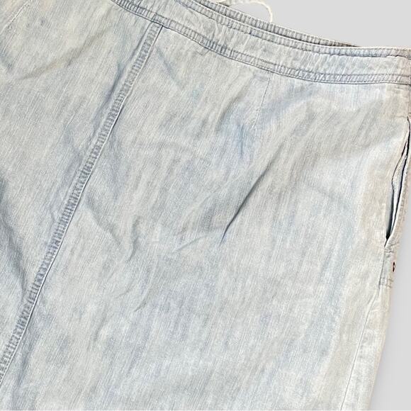 CJ BANKS WOMENS COTTON VINTAGE MINI SKORT Y2K BOHO WESTERN BLUE 16W - Picture 5 of 9